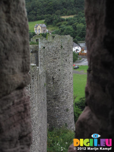 SX23456 Conwy medieval wall